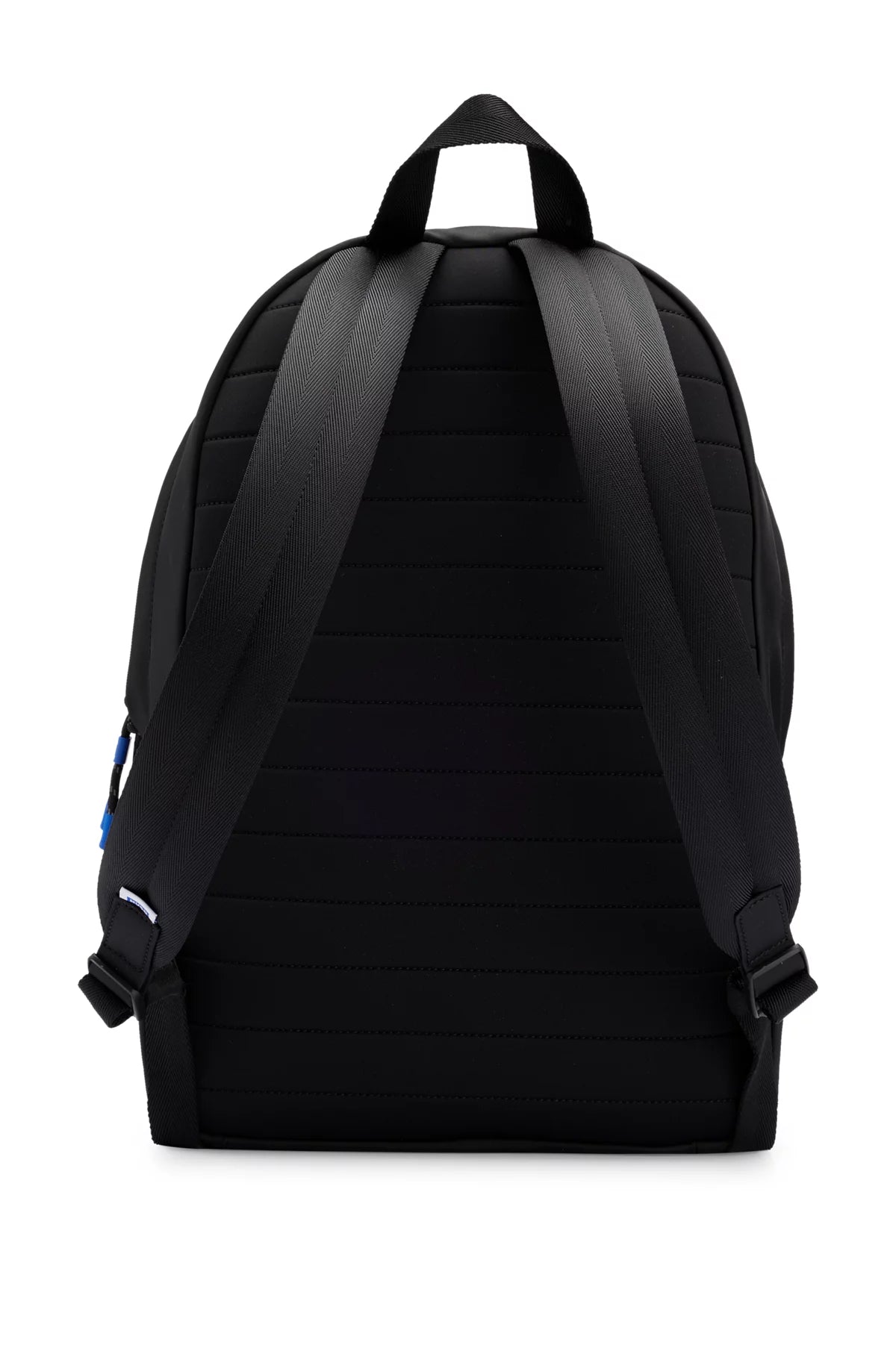 676 - HUGO BOSS Twill backpack with blue logo label