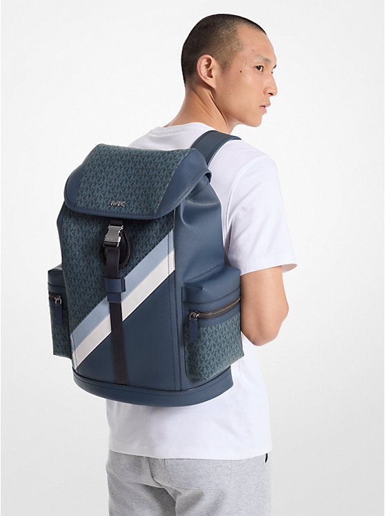 688 - MICHAEL KORS Rivington Logo Stripe Backpack
