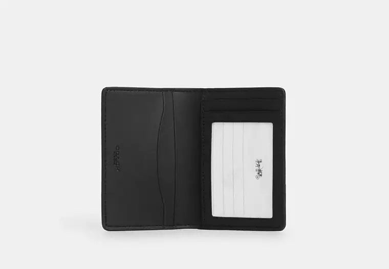 745 - COACH id Wallet In Signature Canvas