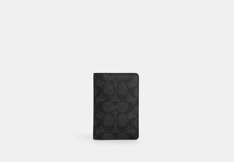 747 - COACH id Wallet In Signature Canvas