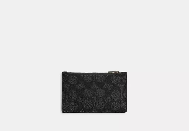757 - COACH Zip Card Case In Signature