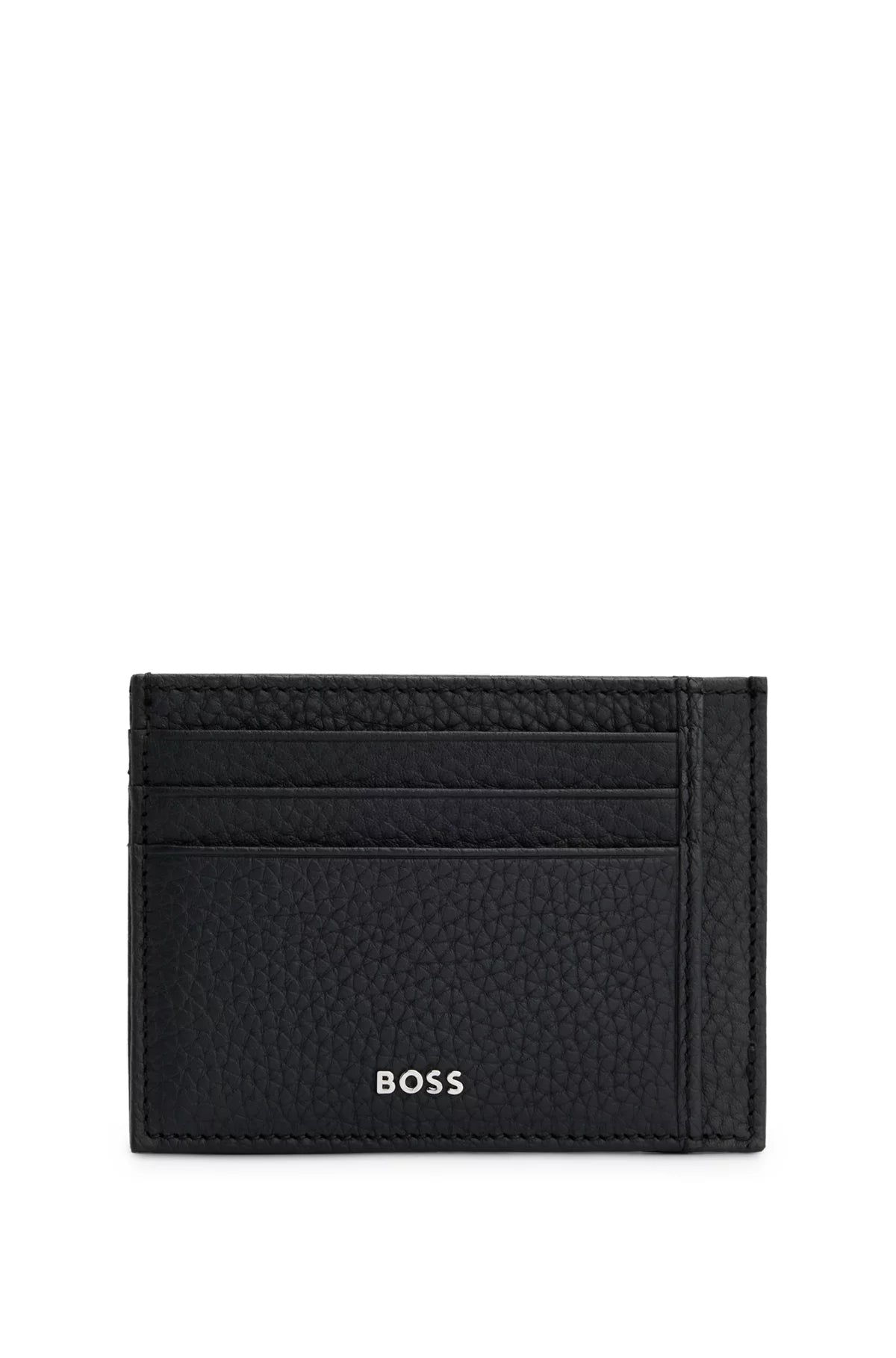 767 - HUGO BOSS Italian-leather card holder with logo lettering
