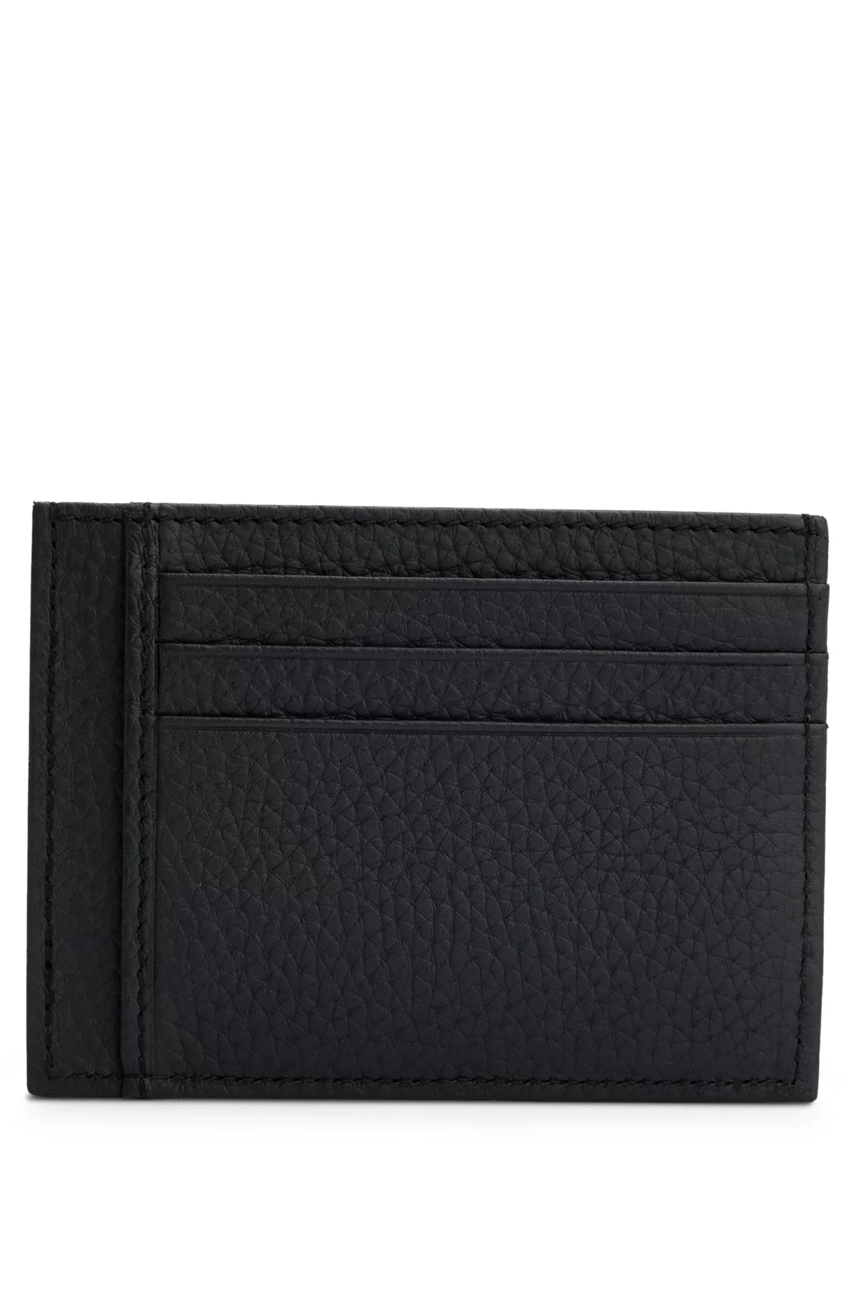 767 - HUGO BOSS Italian-leather card holder with logo lettering