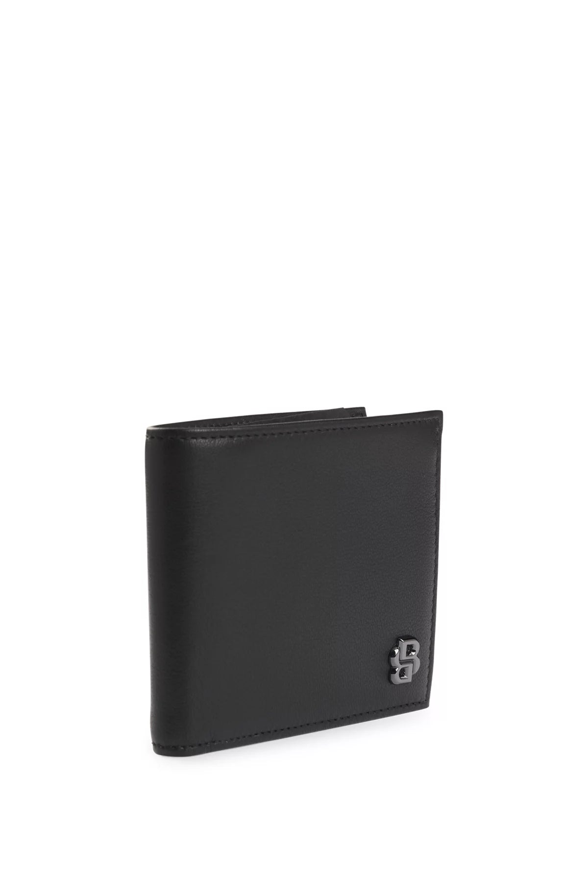 769 - HUGO BOSS Leather card holder with Double B monogram