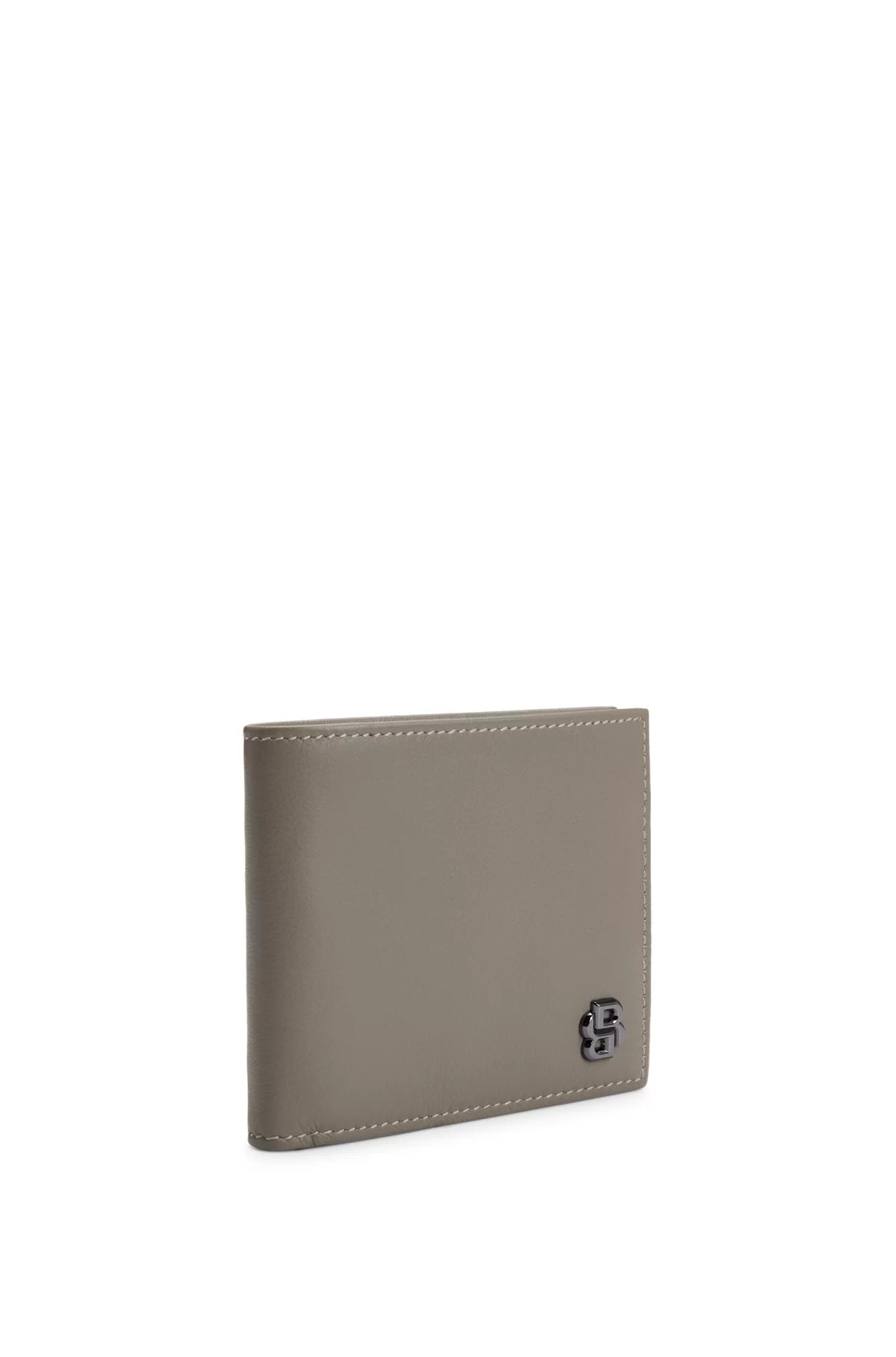 770 - HUGO BOSS Leather card holder with Double B monogram