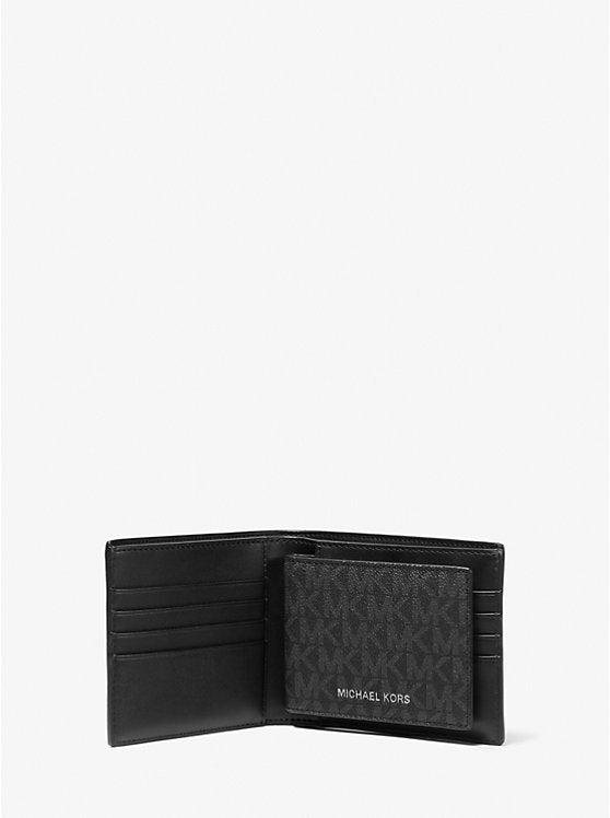777 - MICHAEL KORS Cooper Logo Billfold Wallet With Passcase