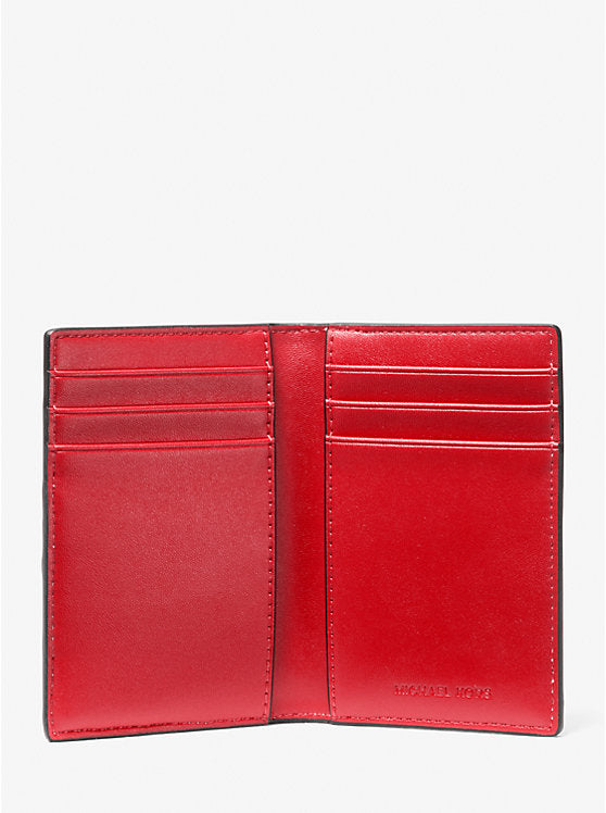 780 - MICHAEL KORS Rivington Striped Logo Bi-Fold Card Case