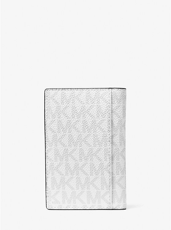 780 - MICHAEL KORS Rivington Striped Logo Bi-Fold Card Case