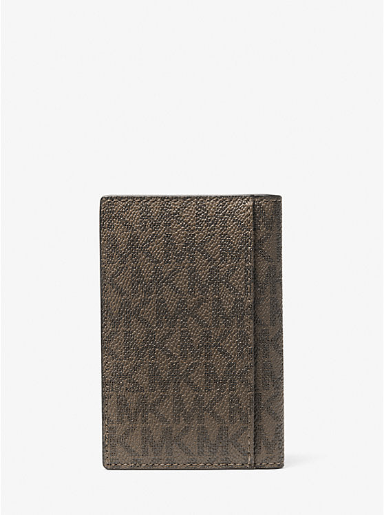 781 - MICHAEL KORS Rivington Striped Logo Bi-Fold Card Case