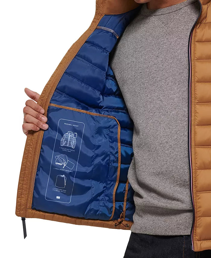 888 - TOMMY HILFIGUER Men's Packable Quilted Puffer Jacket