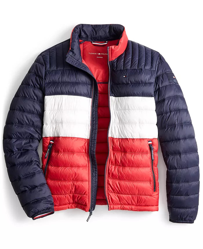 897 - TOMMY HILFIGUER Men's Packable Quilted Puffer Jacket