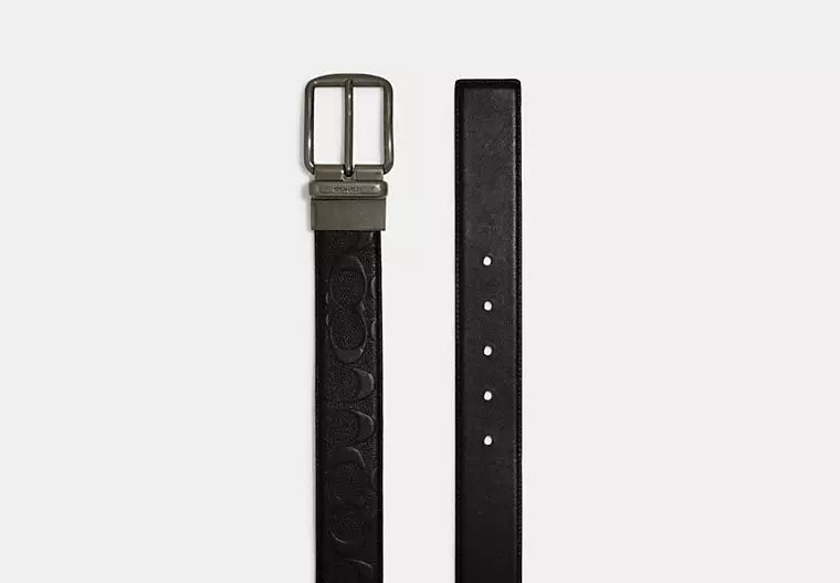 962 - SOBRE PEDIDO - COACH Harness Buckle Cut To Size Reversible Belt, 38 Mm