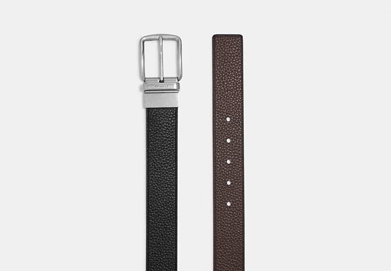 963 - SOBRE PEDIDO - COACH Harness Buckle Cut To Size Reversible Belt, 38 Mm