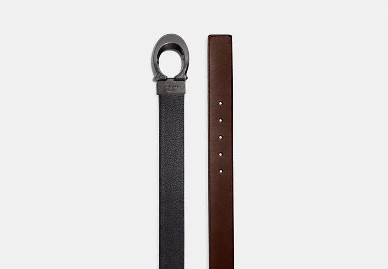 965 - SOBRE PEDIDO - COACH Signature Buckle Cut To Size Reversible Belt, 38 Mm