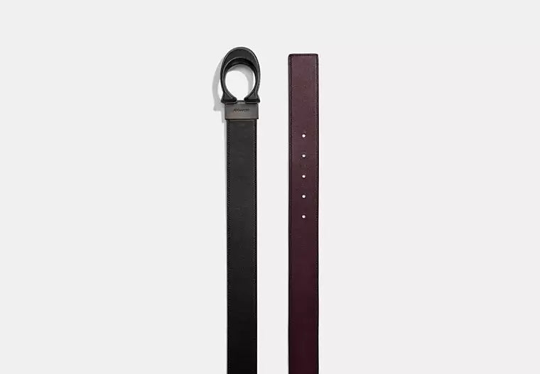 967 - SOBRE PEDIDO - COACH Signature Buckle Cut To Size Reversible Belt, 38 Mm