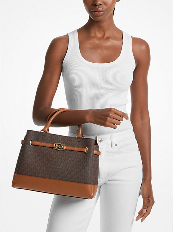 02 - SOBRE PEDIDO - MICHAEL KORS Reed Large Signature Logo Satchel