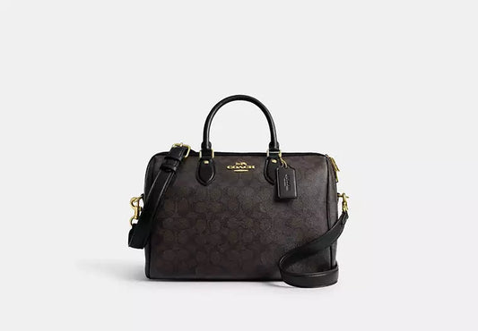 12 - SOBRE PEDIDO - COACH Rowan Large Satchel Bag In Signature Canvas