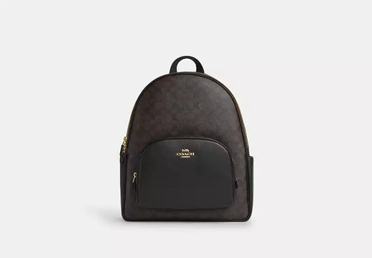 14 - SOBRE PEDIDO - COACH Large Court Backpack In Signature Canvas