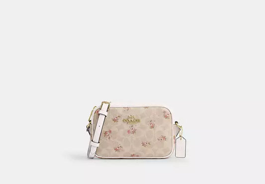 33 - SOBRE PEDIDO COACH Mini Jamie Camera Bag In Signature Canvas With Floral Print