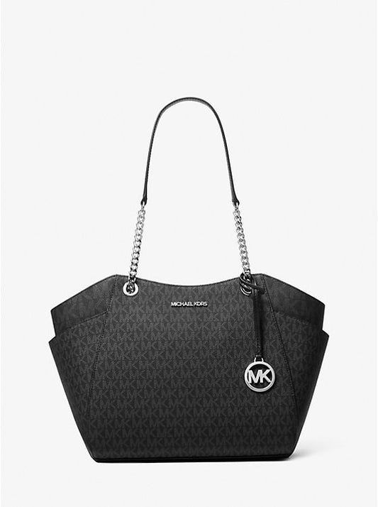 36 - SOBRE PEDIDO - MICHAEL KORS Jet Set Large Signature Logo Shoulder Bag