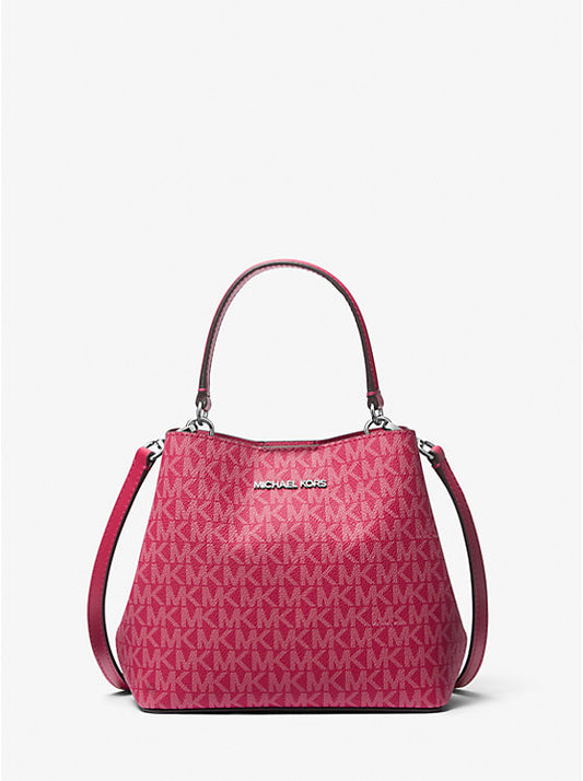 38 - SOBRE PEDIDO - MICHAEL KORS Pratt Small Signature Logo Convertible Shoulder Bag