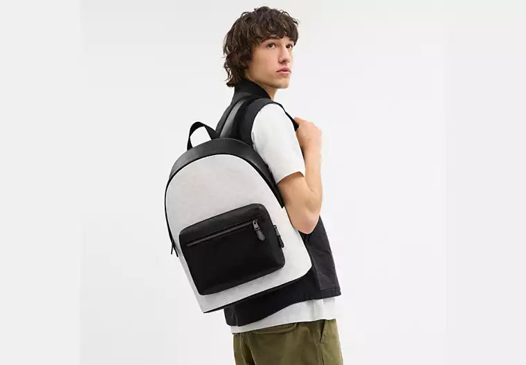 642 - SOBRE PEDIDO - COACH West Backpack In Signature Canvas