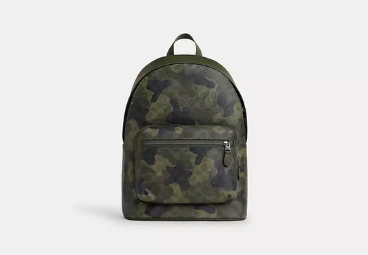 646 - SOBRE PEDIDO - COACH West Backpack In Signature Camo Print