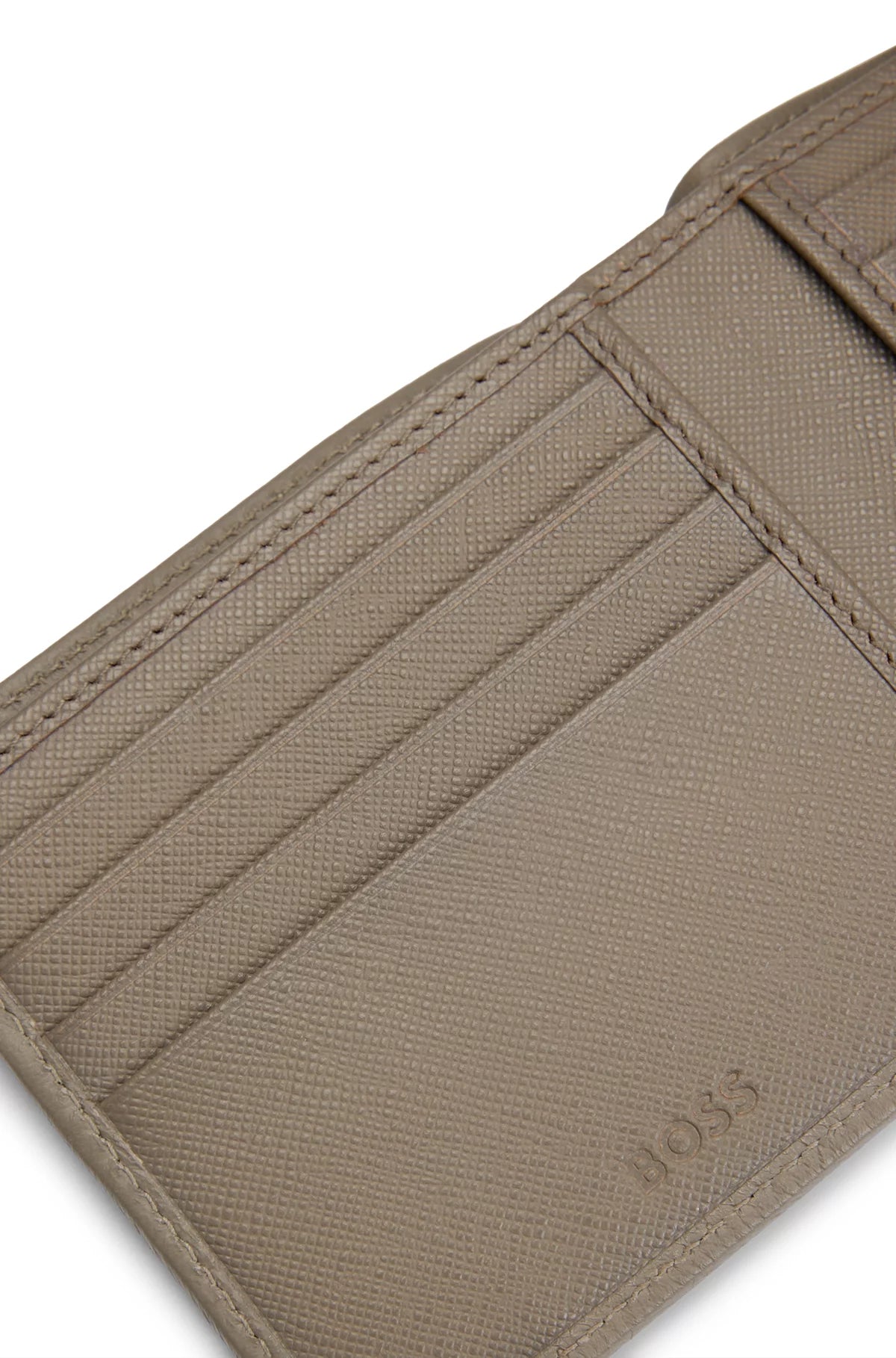 770 - HUGO BOSS Leather card holder with Double B monogram