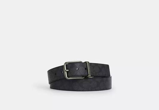 961 - SOBRE PEDIDO - COACH Harness Buckle Cut To Size Reversible Belt, 38 Mm