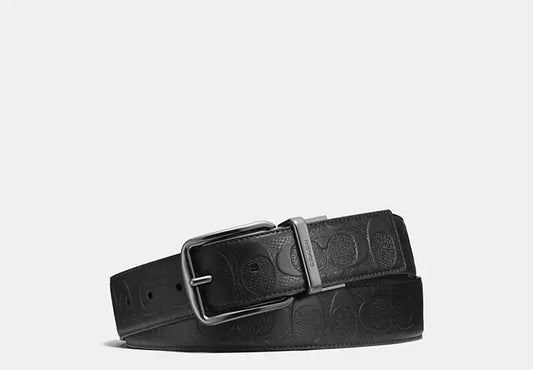 962 - SOBRE PEDIDO - COACH Harness Buckle Cut To Size Reversible Belt, 38 Mm