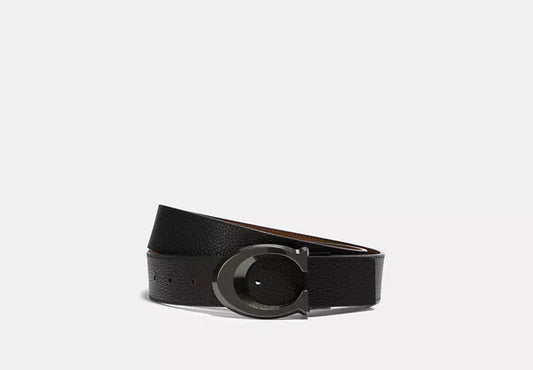 965 - SOBRE PEDIDO - COACH Signature Buckle Cut To Size Reversible Belt, 38 Mm