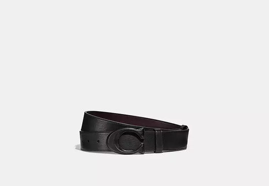 967 - SOBRE PEDIDO - COACH Signature Buckle Cut To Size Reversible Belt, 38 Mm