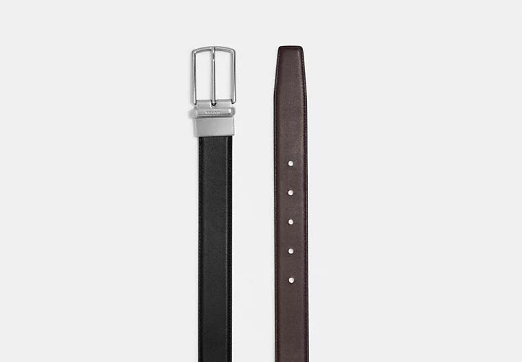 968 - SOBRE PEDIDO - COACH Harness Buckle Cut To Size Reversible Belt, 32 Mm